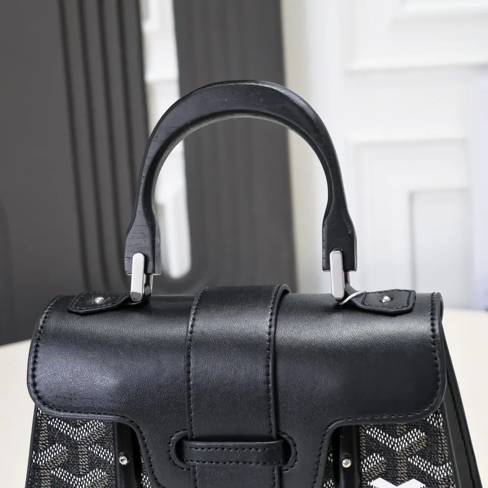 Goyard 黑色 直销 黑色 戈雅 硬西贡Saïgon 手提包 通勤手提款