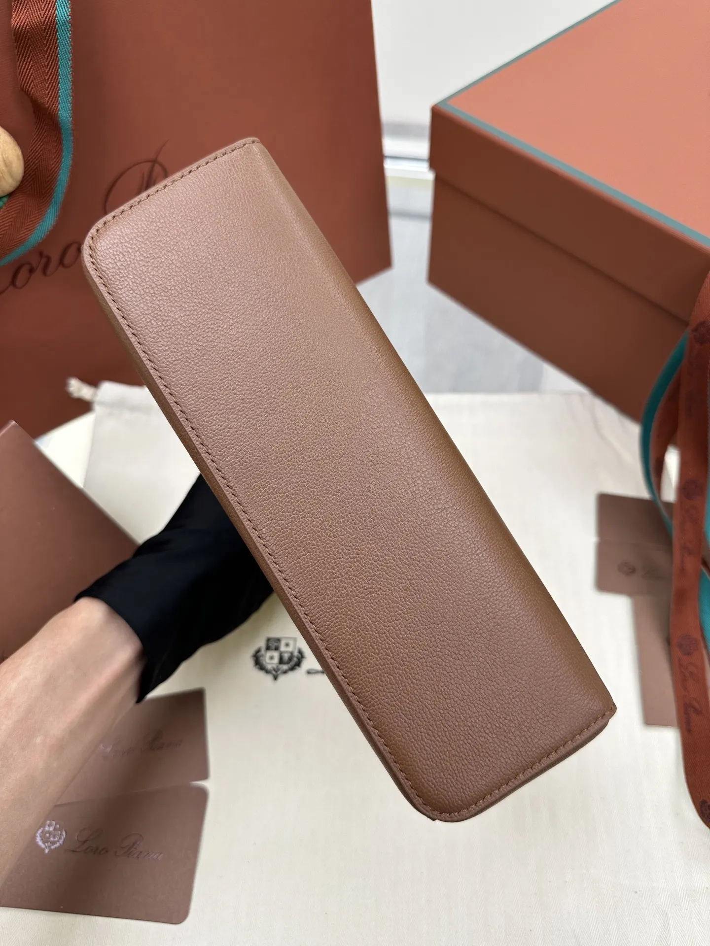 Saddle 棕色 牛皮 收納包 旅行收納款