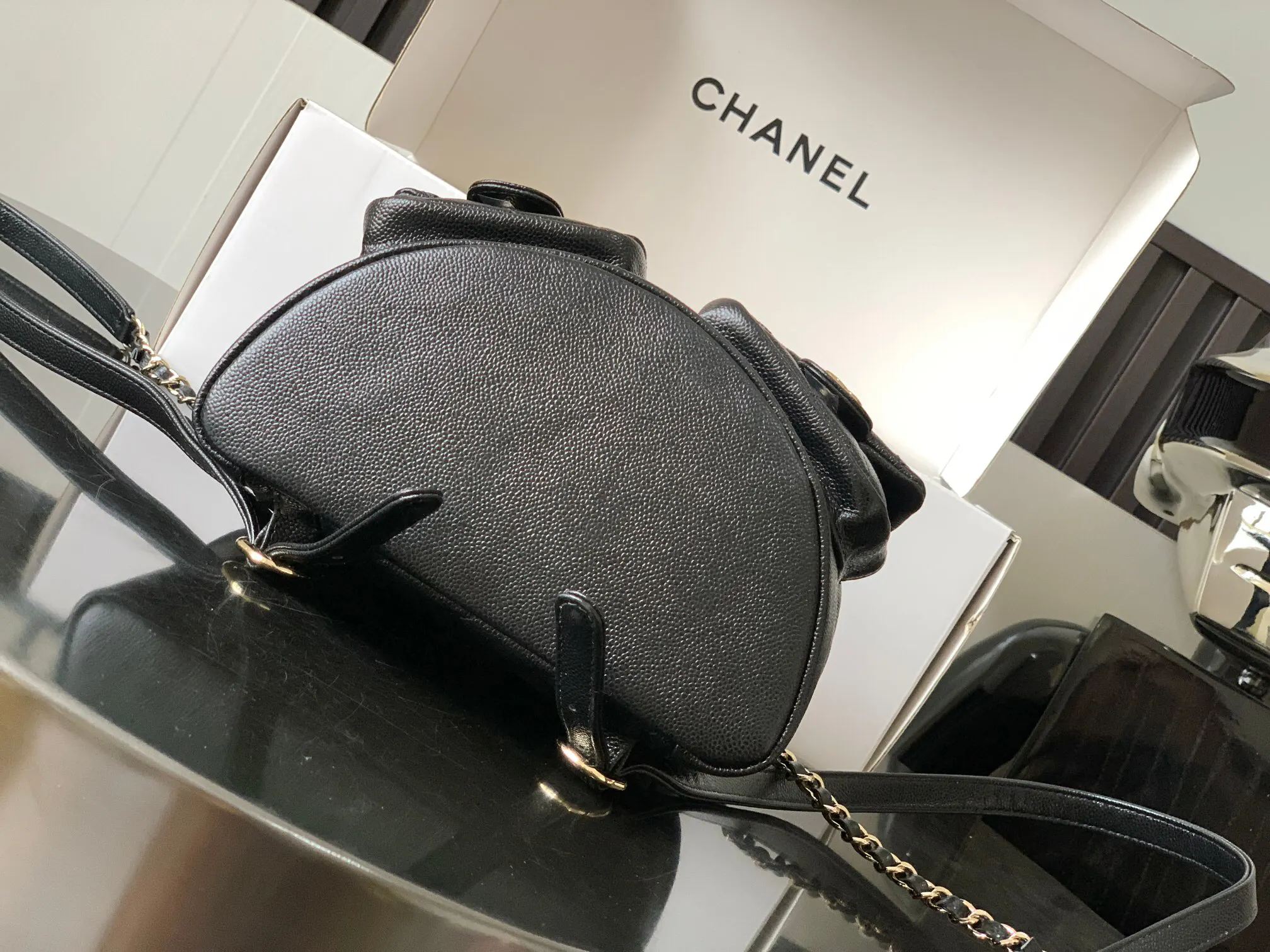 CHANEL 牛皮 雙肩包 实用雙肩款