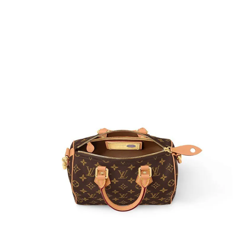 Gold Monogram Top Handle Bag Commuter Leather