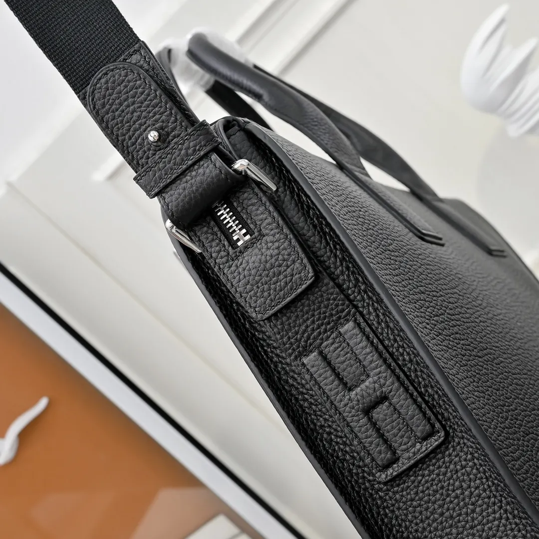 Hermes Briefcase Business Commuter Leather