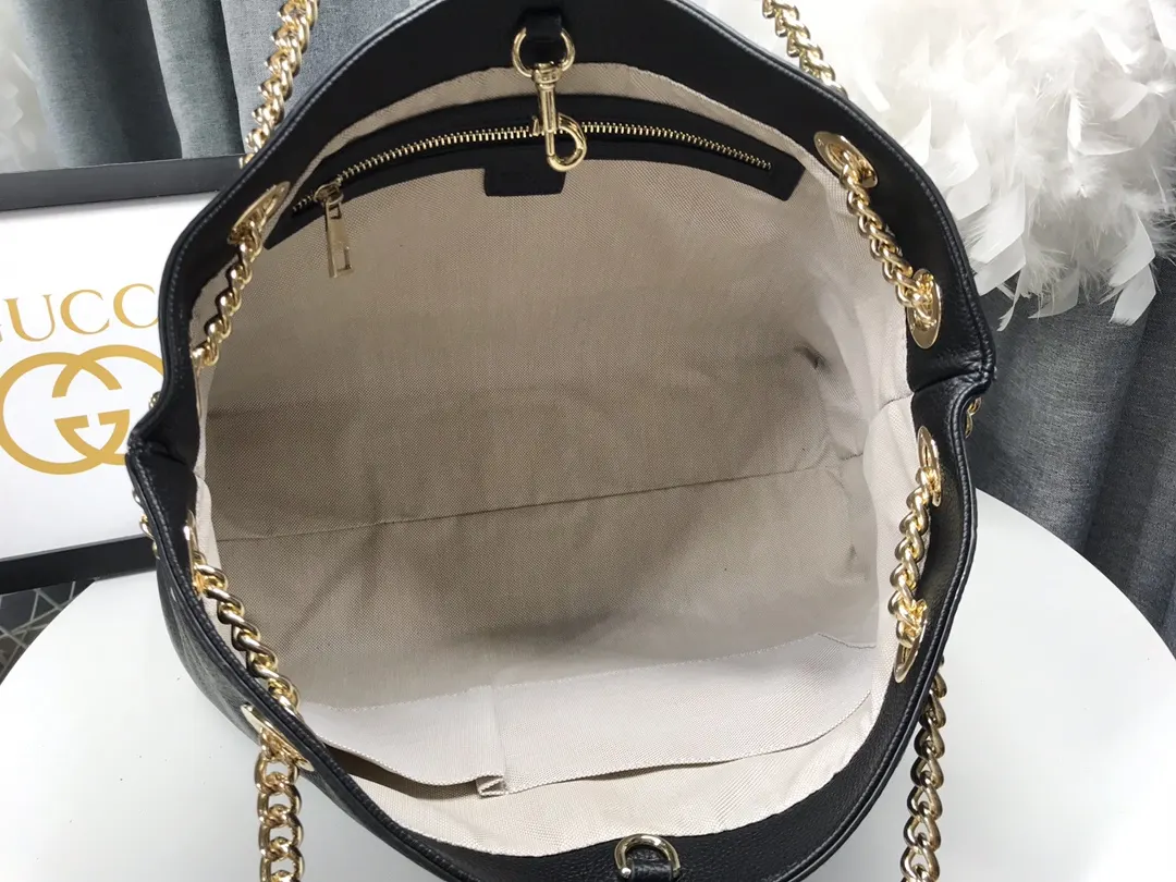 Black Chain Bag Leather Image 9 Black Chain Bag Leather Image 9