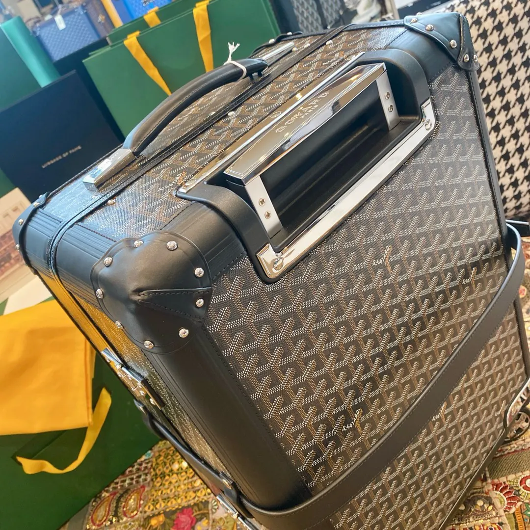 Goyard 黑色 白色 行李箱 旅行拉杆款 轻便出行款