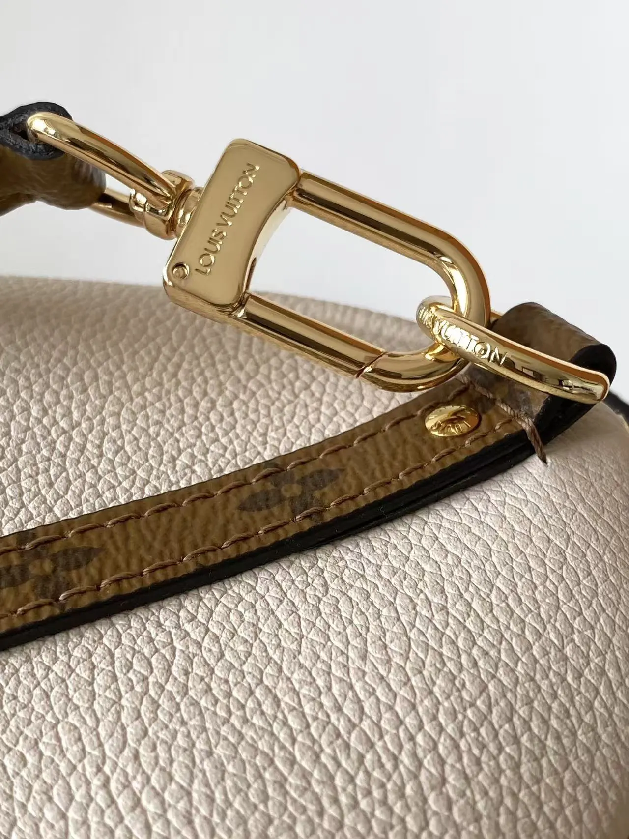 LV Keepall 黑色 米白 牛皮 旅行包 大容量旅行款
