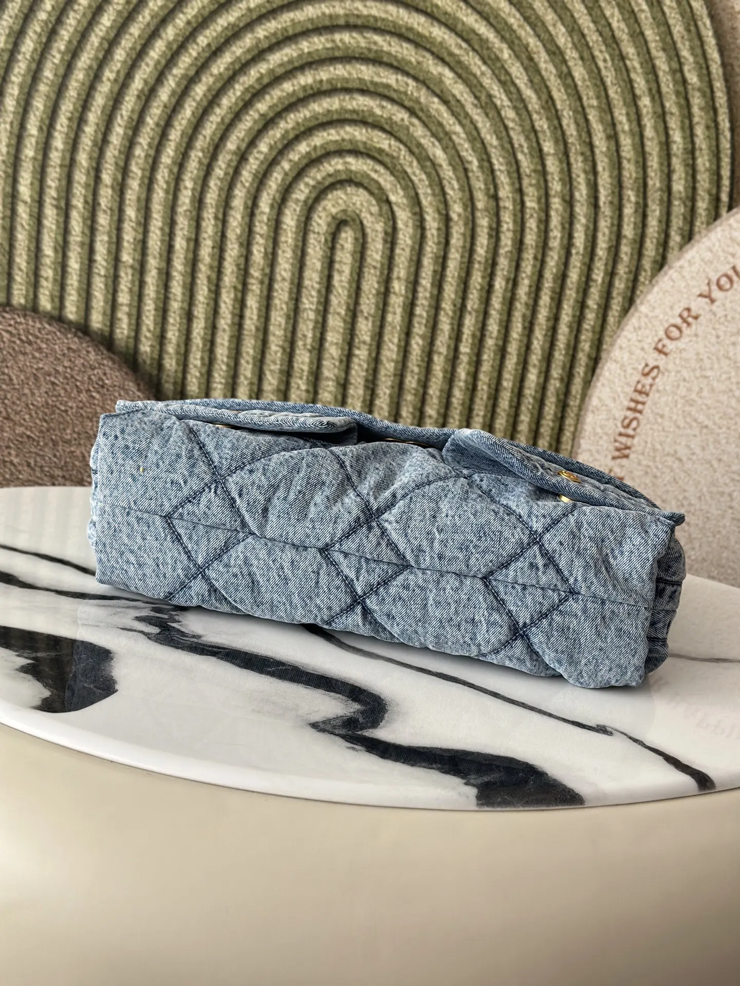 CHANEL 金色 牛仔 鏈條包 精致鏈條款