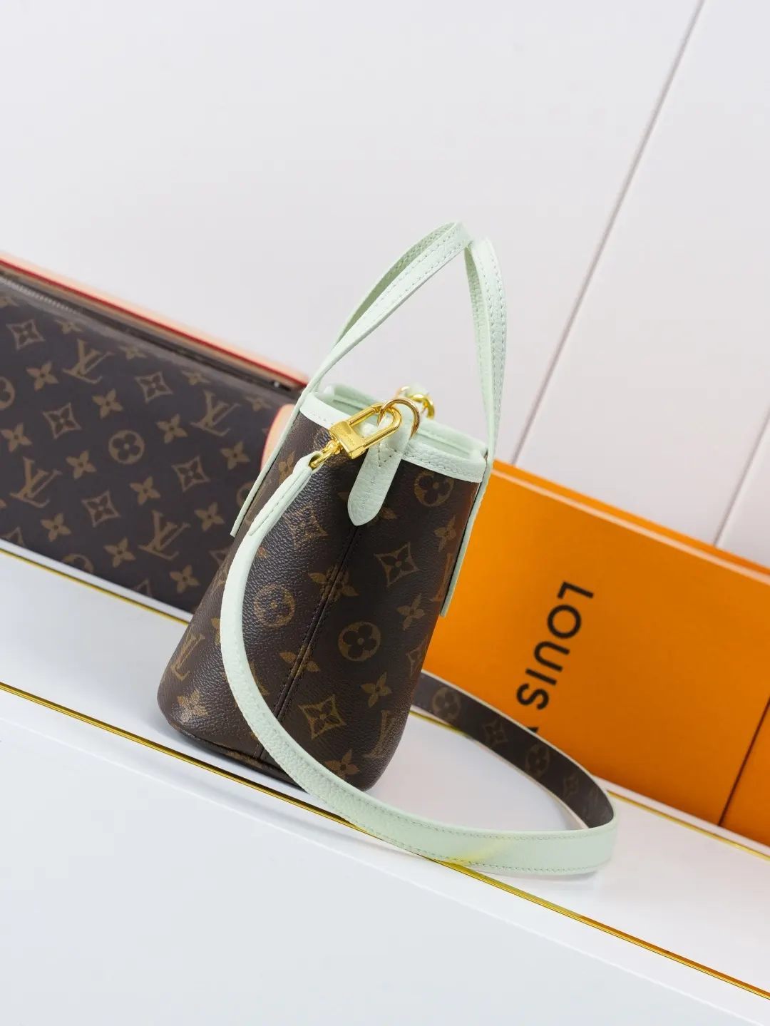 Neverfull 牛皮 收納包 旅行收納款