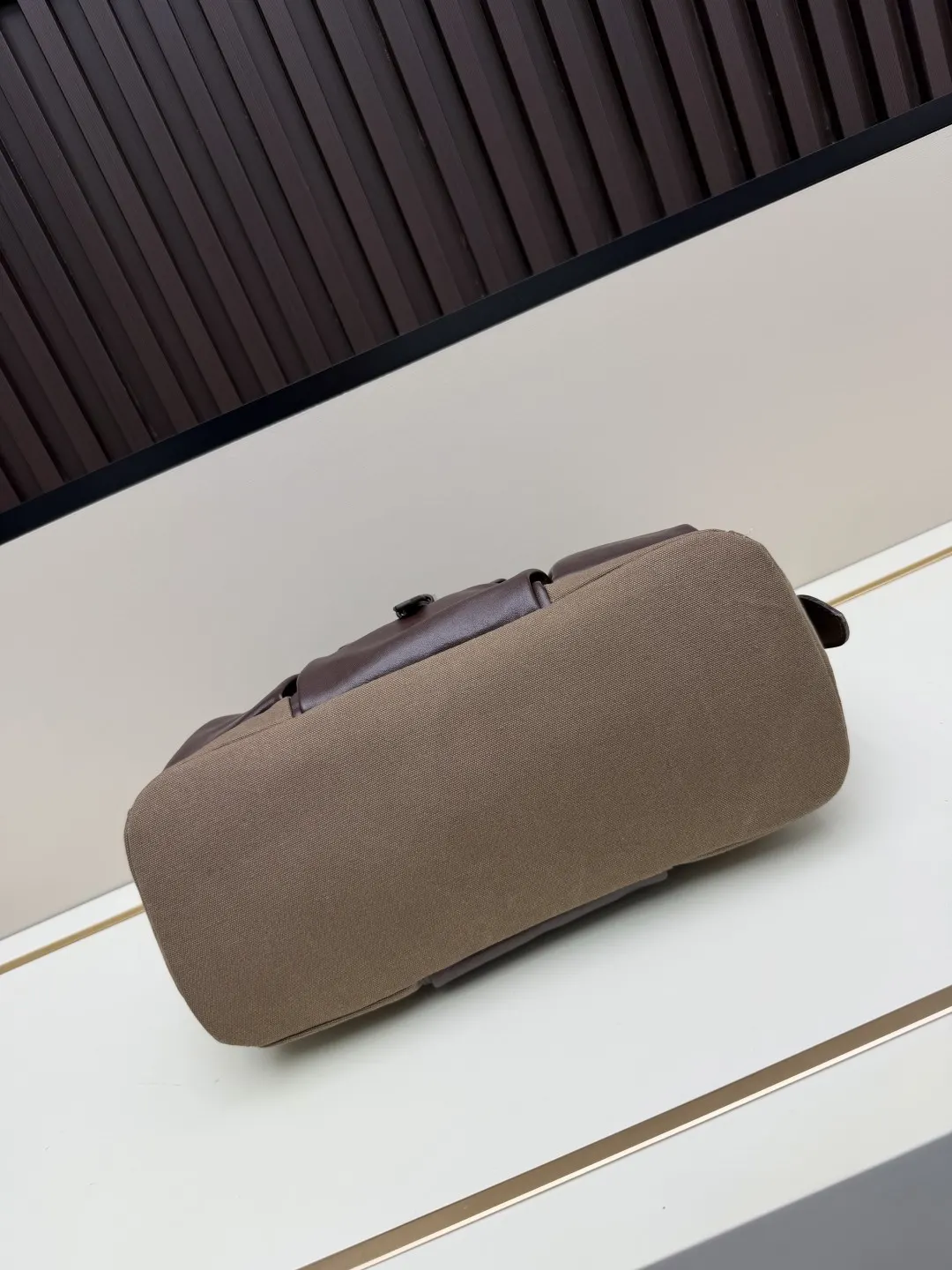 Prada Brown Crossbody Bag Commuter Canvas