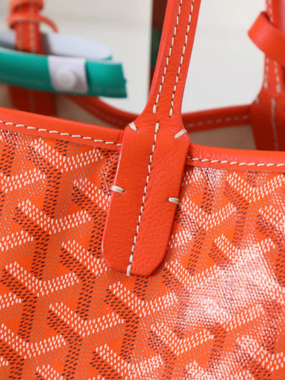 Goyard 橙色 帆布 腋下包 复古腋下背款