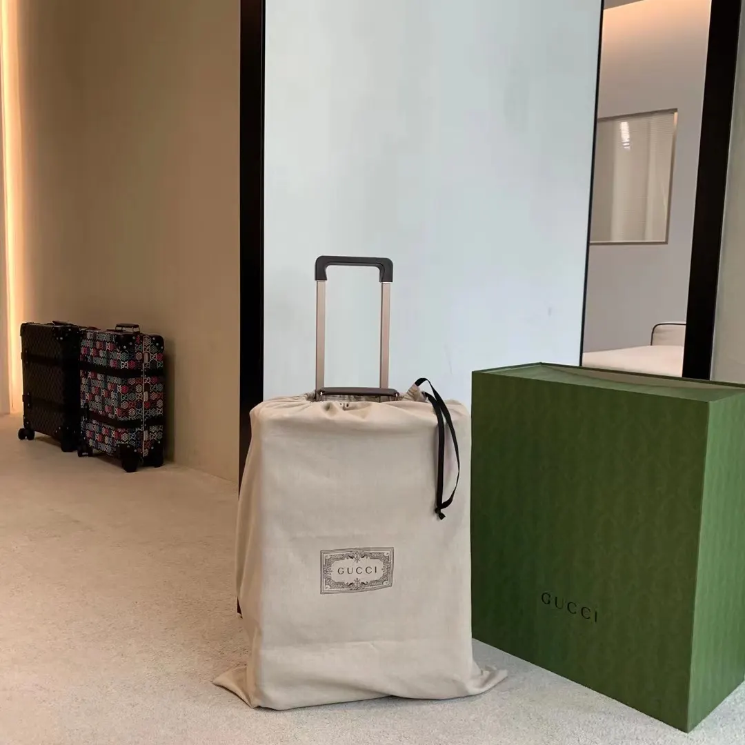 Gucci Brown Suitcase Travel Lightweight Leather Image 9 Gucci Brown Suitcase Travel Lightweight Leather Image 9