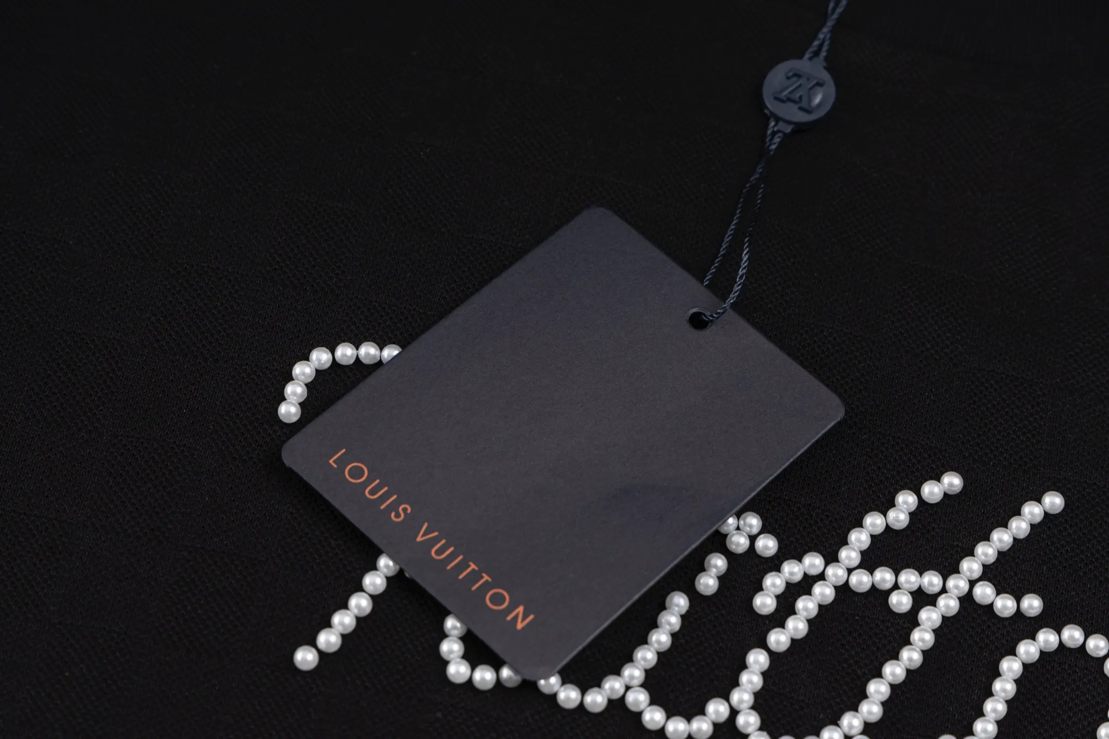 Louis Vuitton Black Embroidered T-Shirt