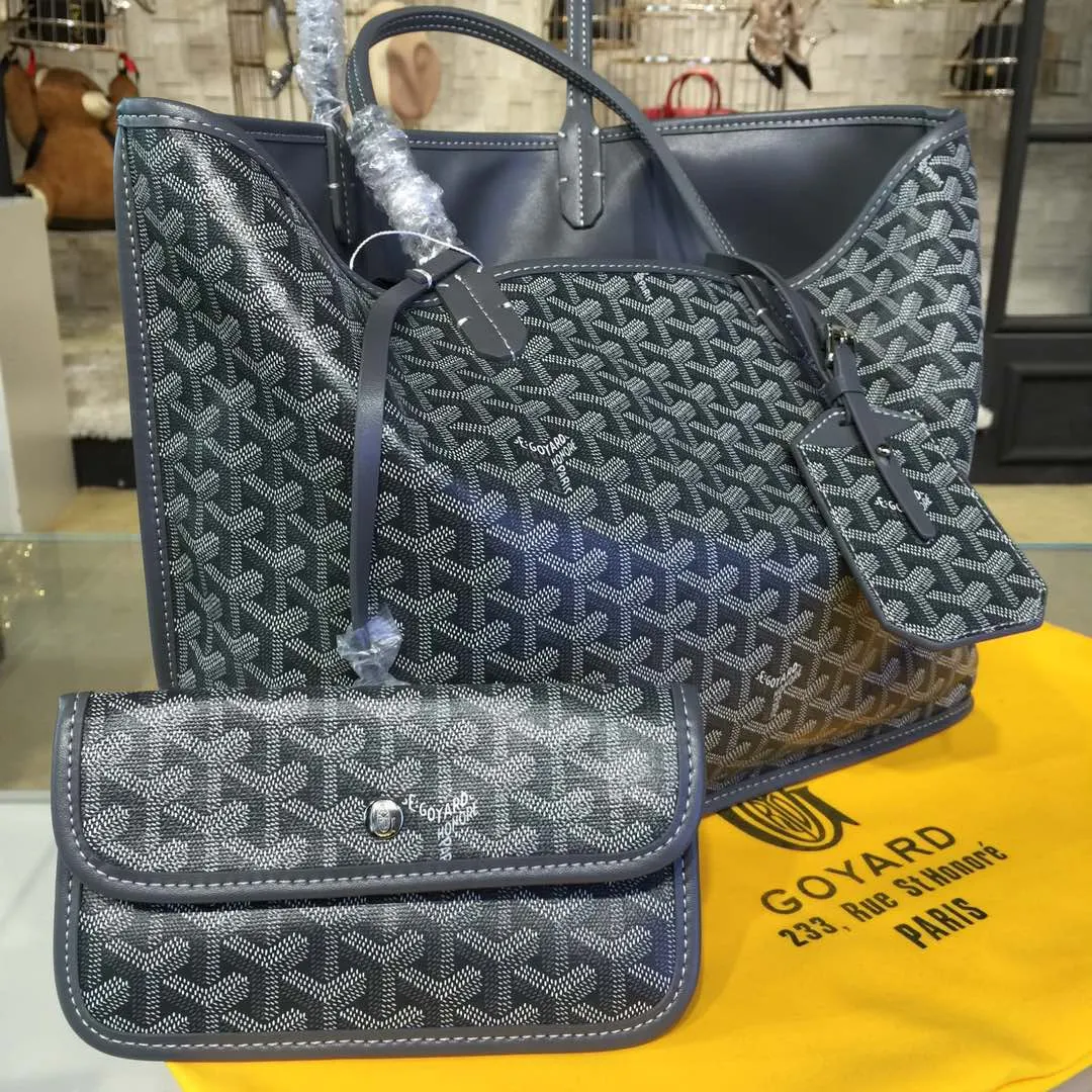 Goyard 戈雅 双面可用 充满法式优雅 订制Y字母涂鸦料 皮轻 旅行袋 大容量旅行款