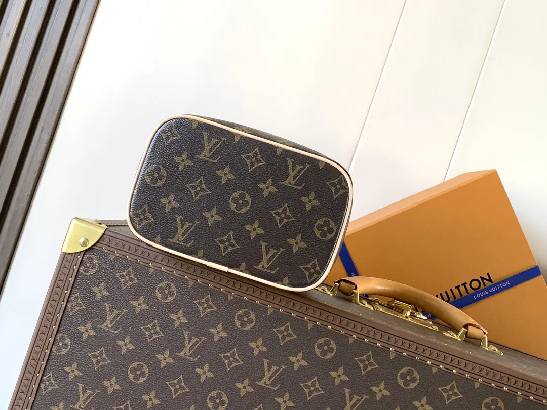 Louis Vuitton Blue Monogram Top Handle Bag Commuter Leather