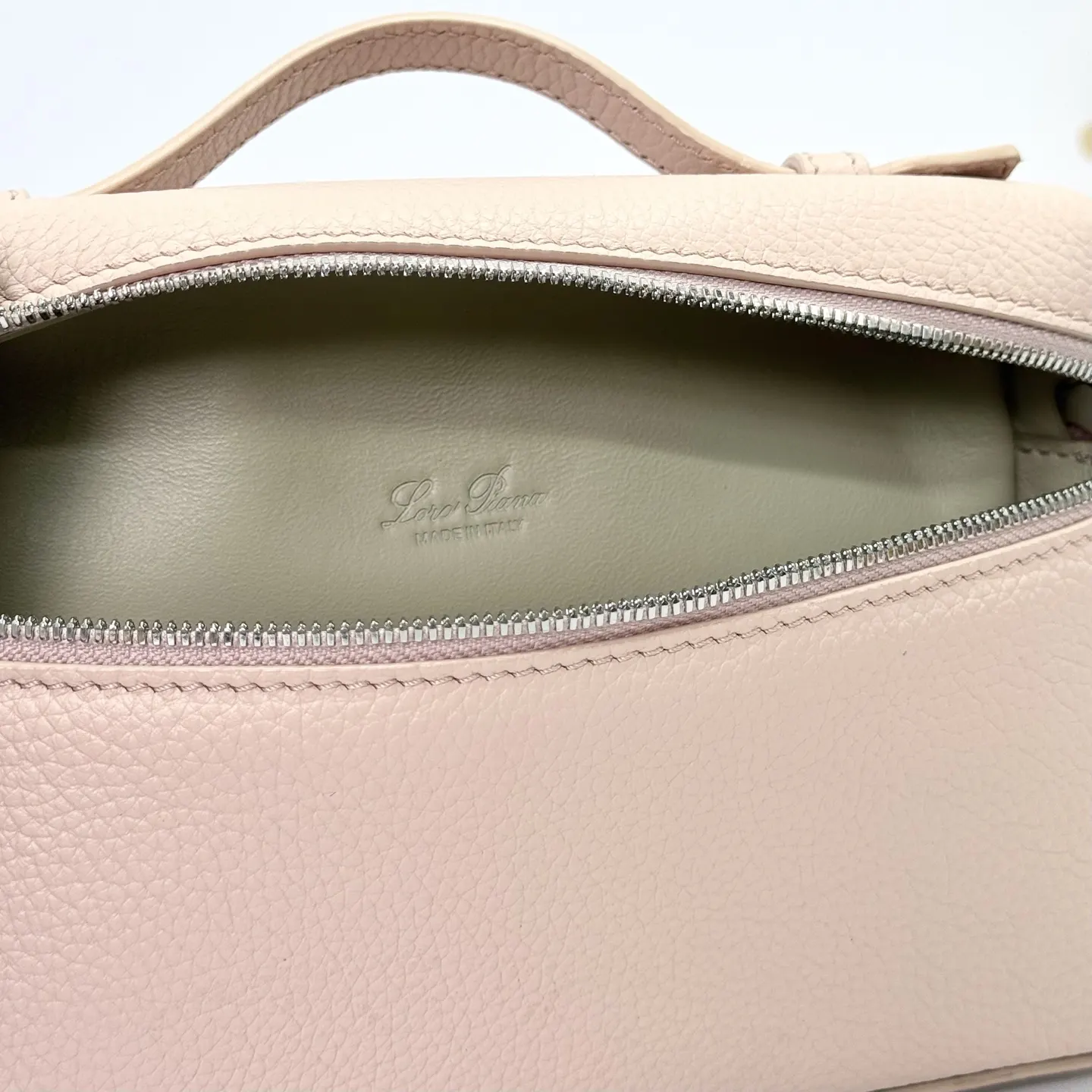 Silver Clutch Bag Leather