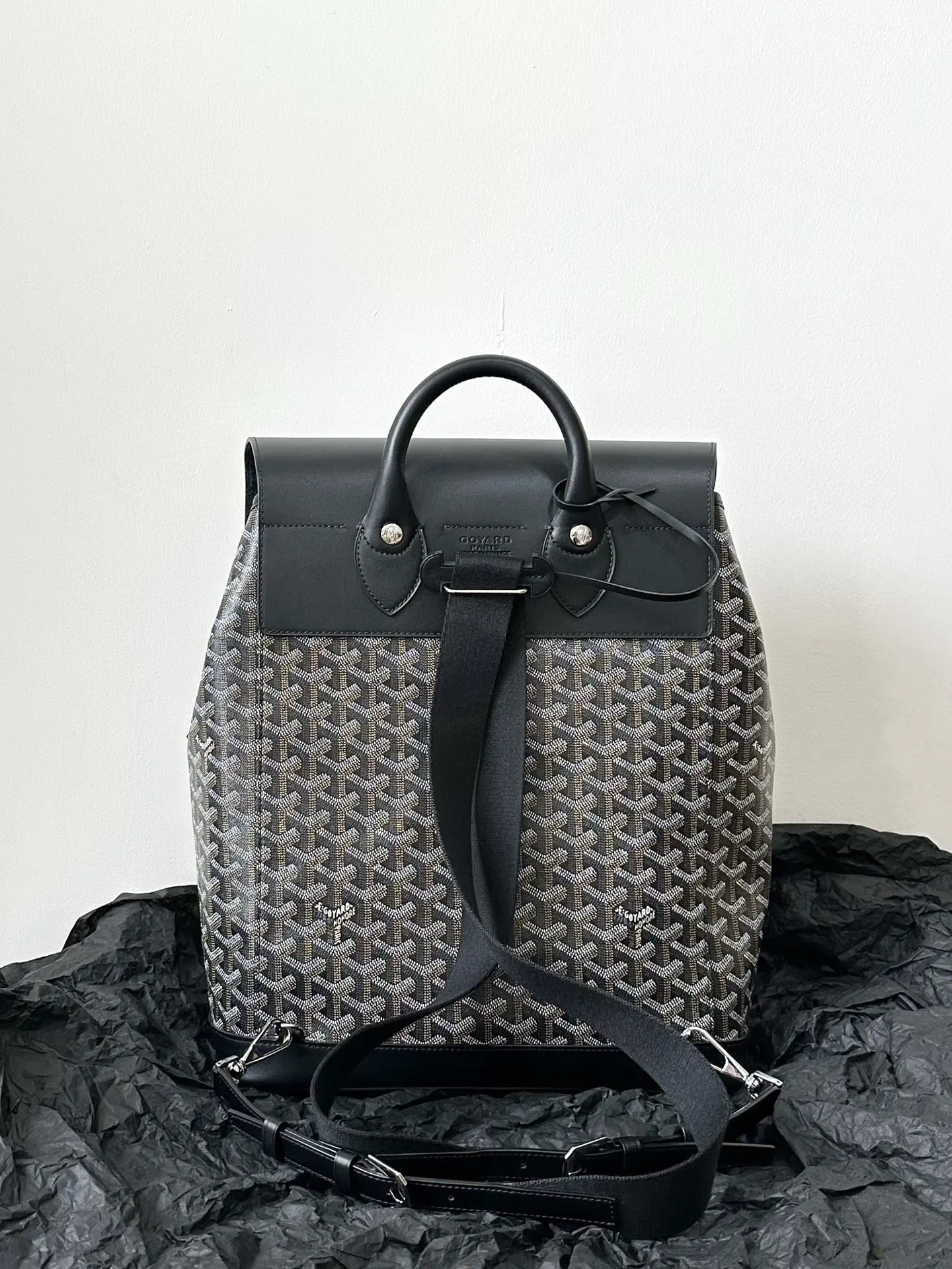 Black Monogram Backpack Travel