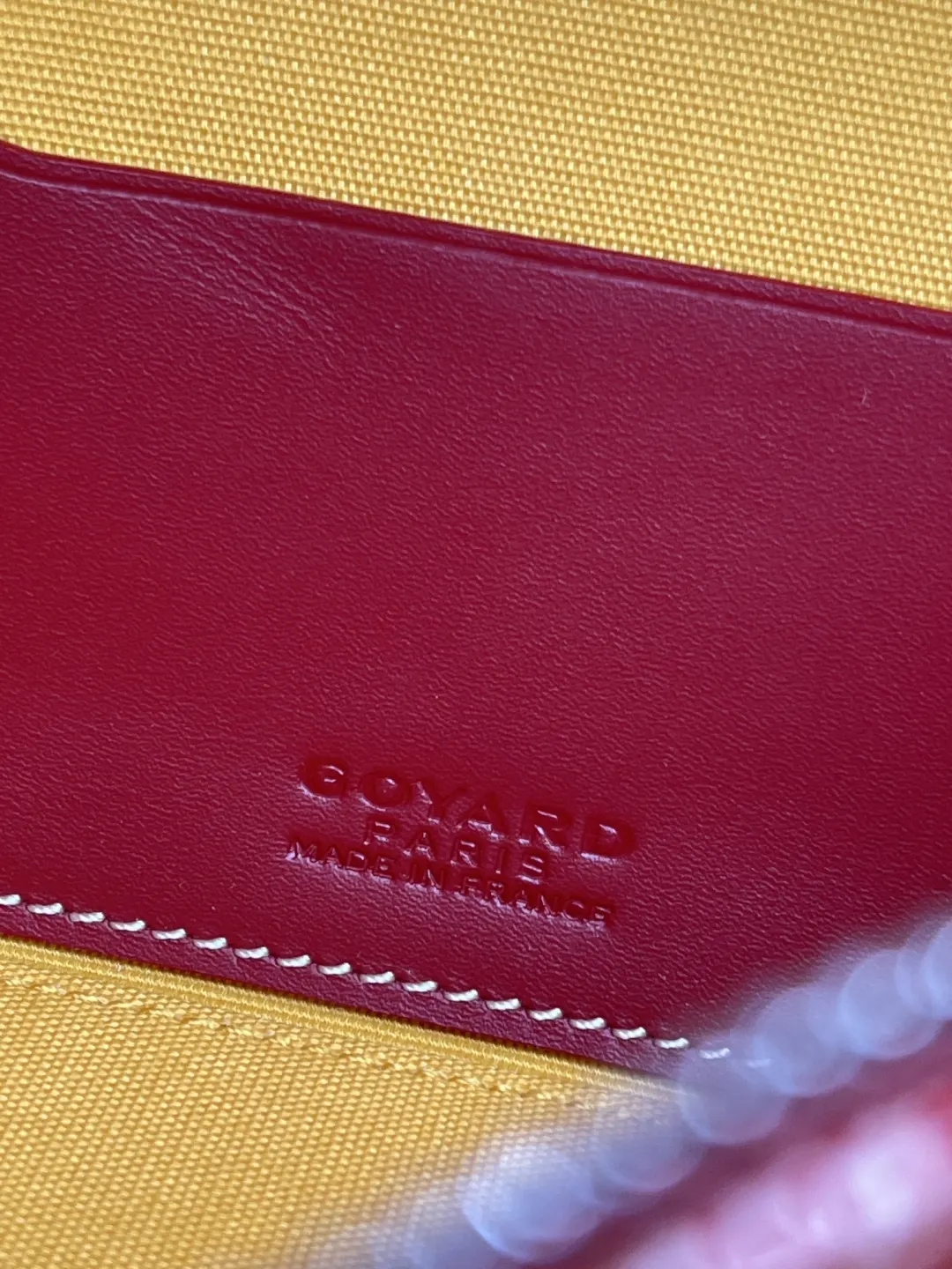 Goyard 红色 小牛皮 化妆包 便携收纳款