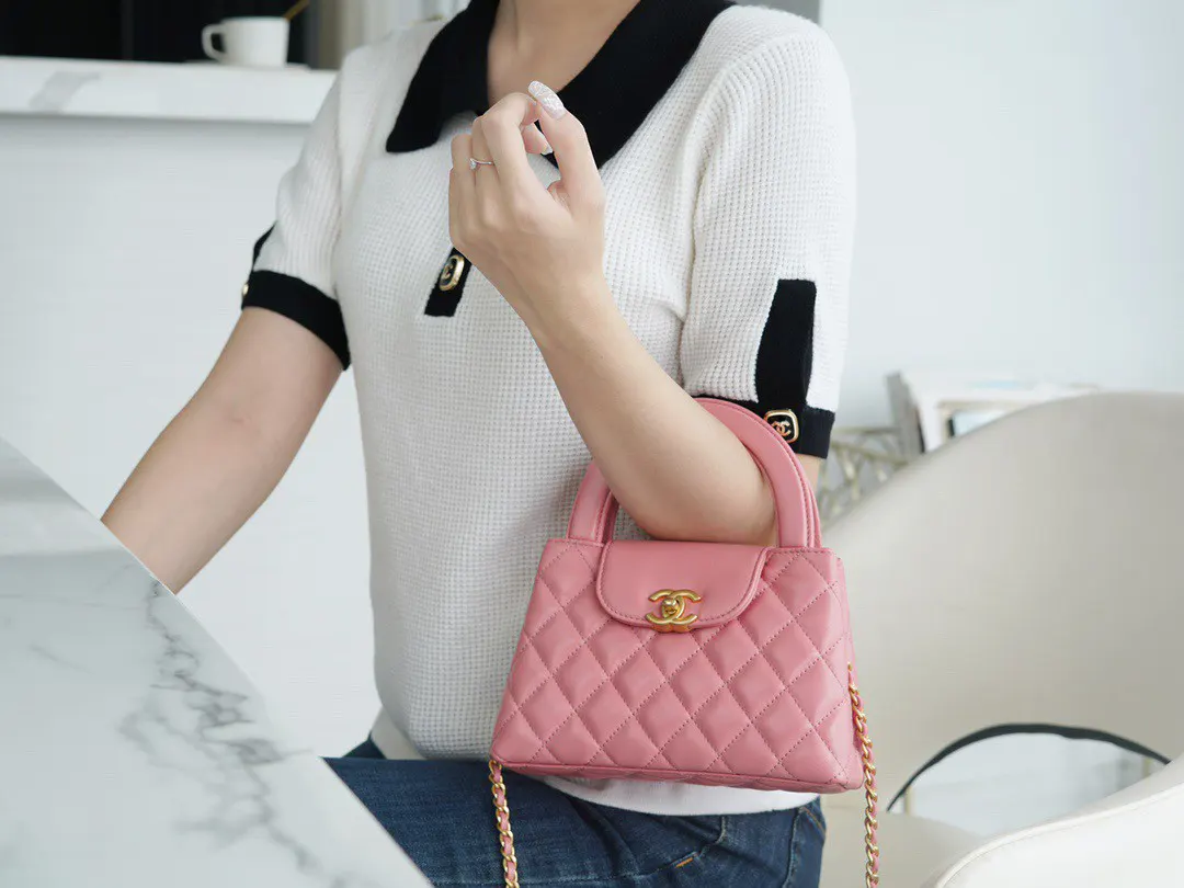 CHANEL 黑色 羊皮 手提包 通勤手提款