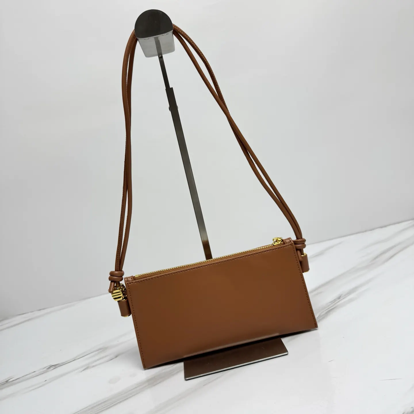 Gold Clutch Bag Leather