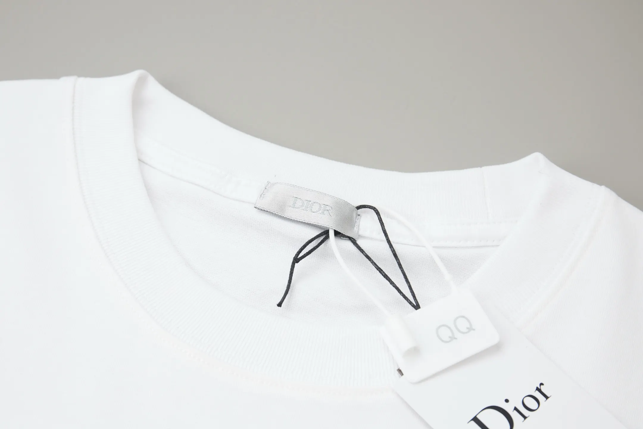Dior 白色动物图案短袖T恤 个性印花