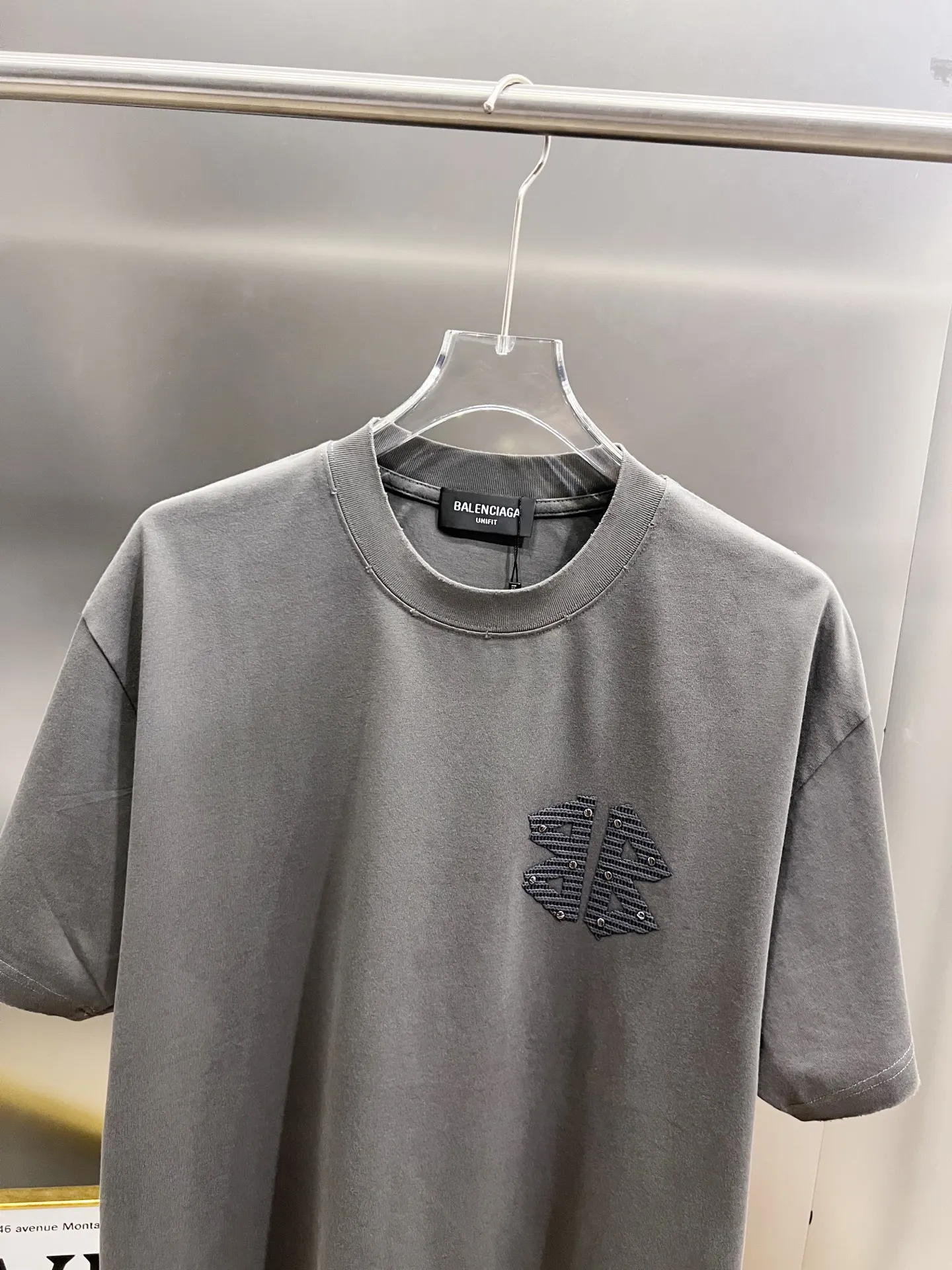 Balenciaga Black Logo Short Sleeve T-Shirt Loose Casual
