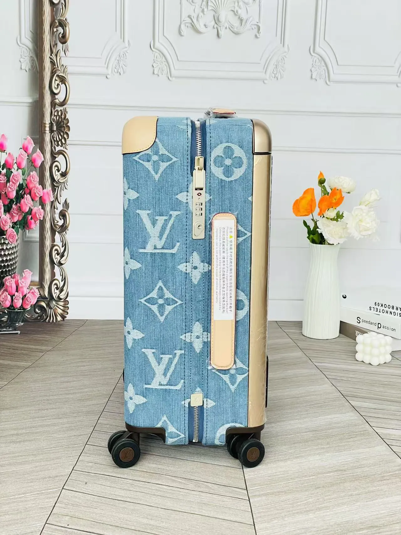LV 老花 帆布 行李箱 旅行拉杆款 輕便出行款