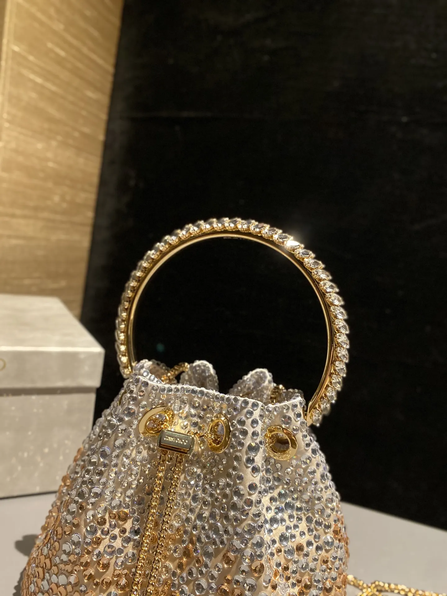 JIMMY CHOO BON BON系列标志款手提包 鏈條包 精致鏈條款