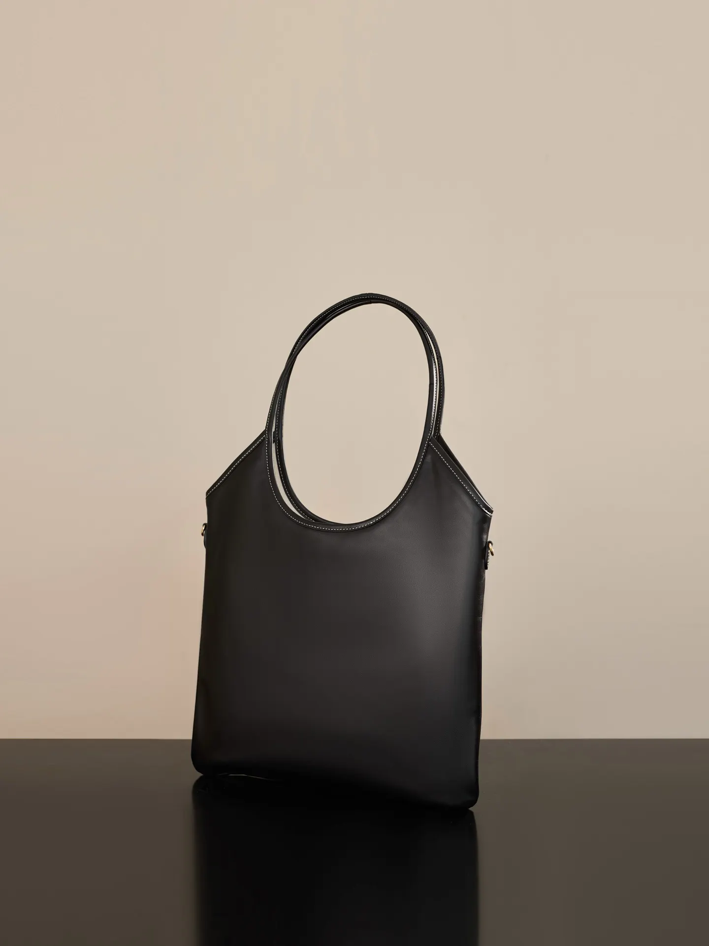 Gold Tote Bag Leather