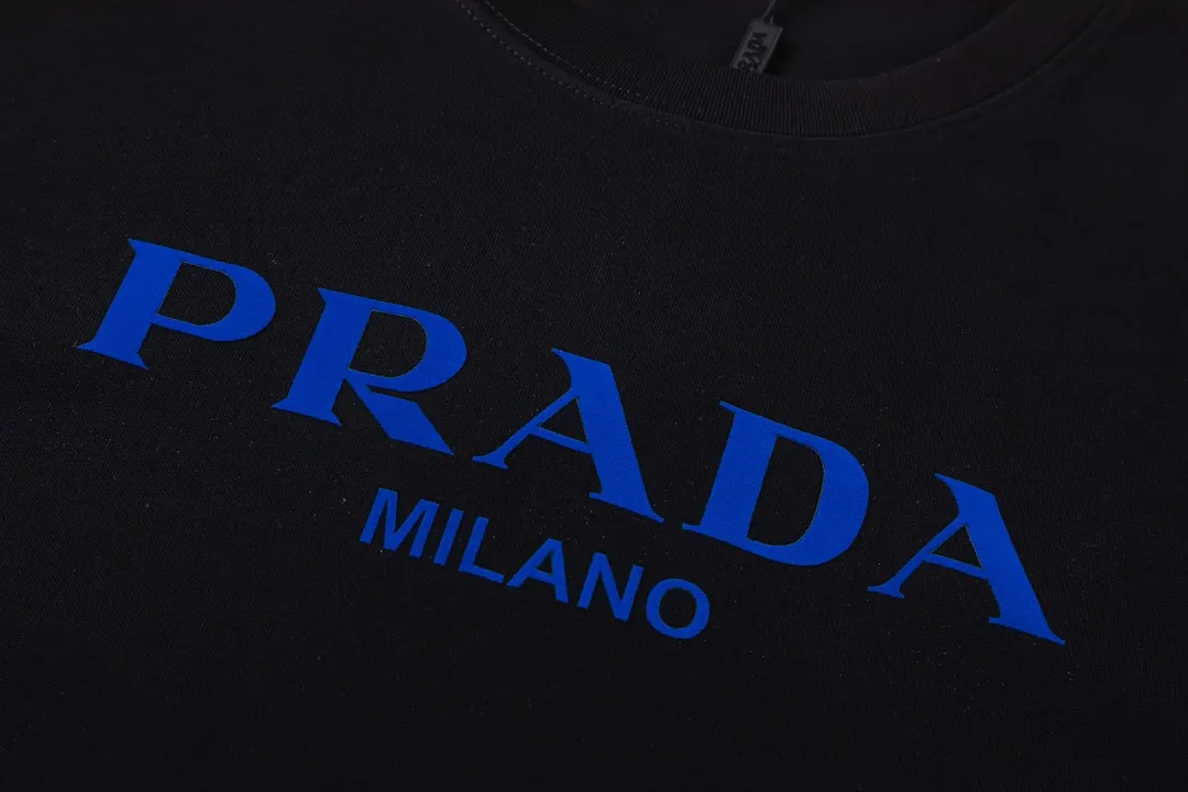 Prada 棉质 字母 Logo 短袖T恤