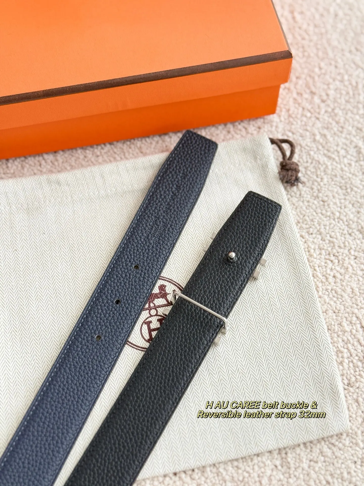 Hermès Togo牛皮 腰带 精致配饰