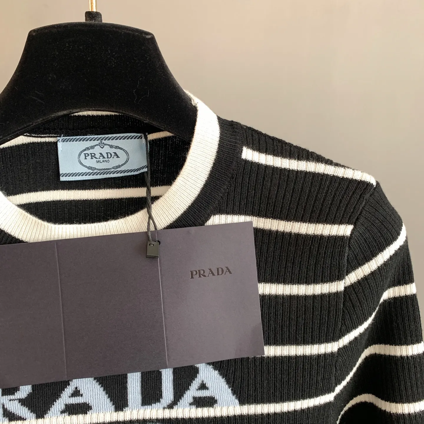 Prada 针织 字母 Logo 针织衫