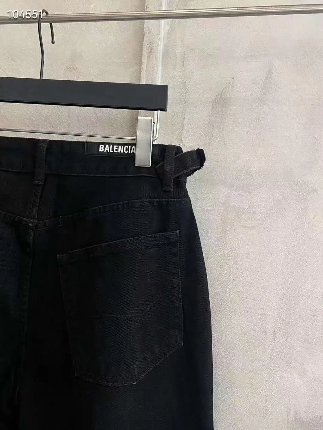 Balenciaga 24SS 黑色 牛仔 褲子