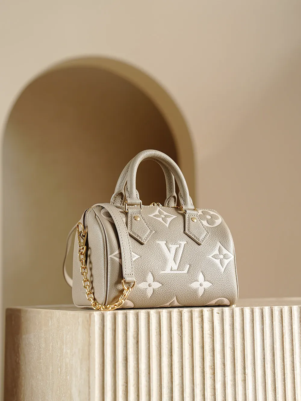 LV Speedy 银色亮面手提链条包 精致单肩款｜ORBUYBAG 岚奢包高端时尚精品