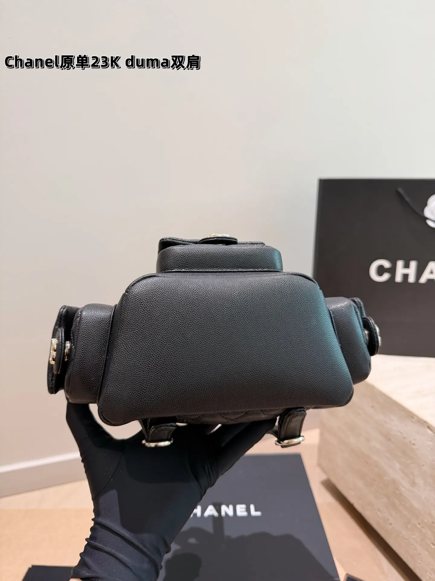 CHANEL 皮革 双盒 Duma雙肩包 質感满分又耐用 实用雙肩款