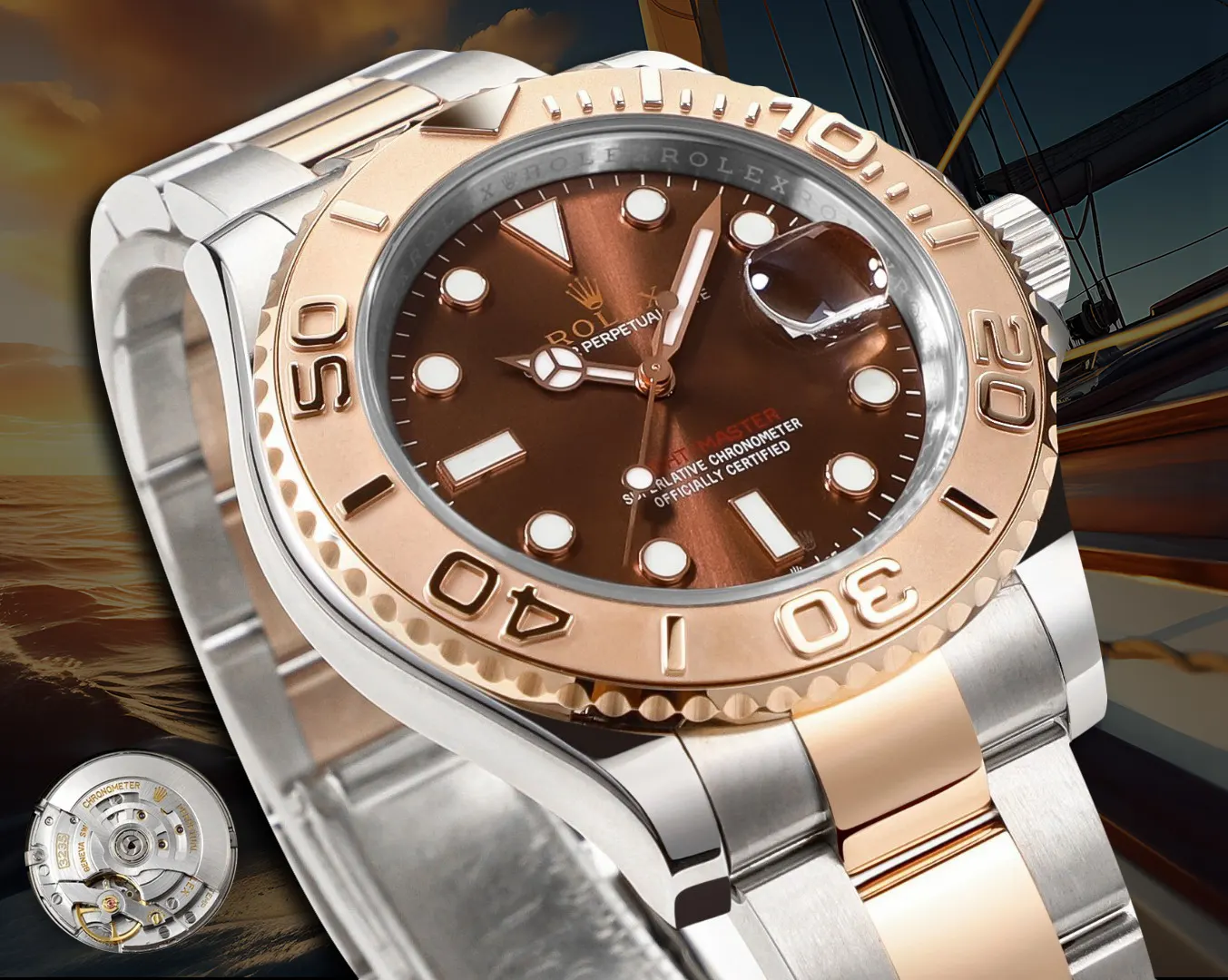 Rolex 藍色 劳力士游艇名仕型 系列 ① 定制 一体机 手錶 經典腕表款