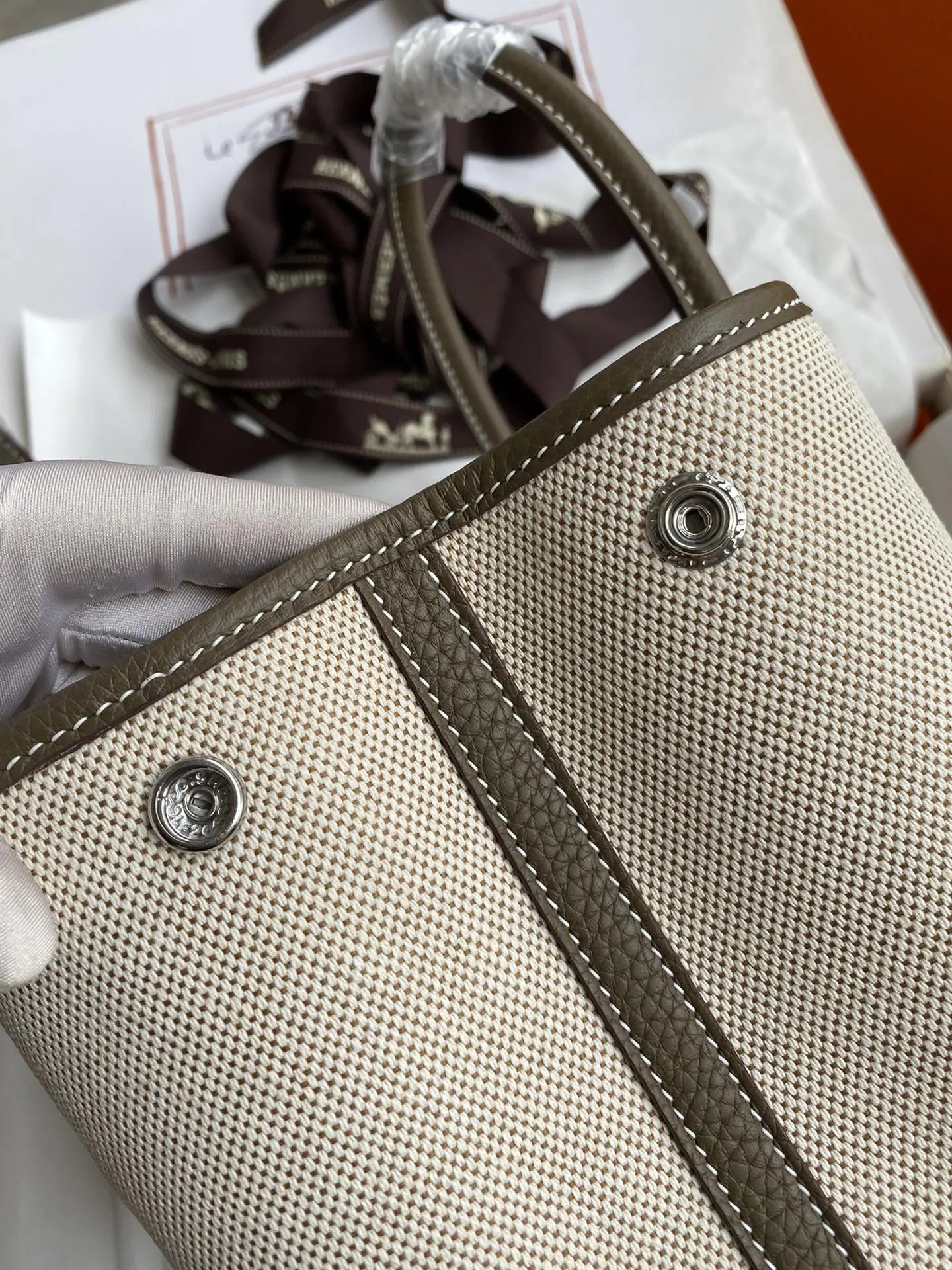 Hermès 米色 手提包