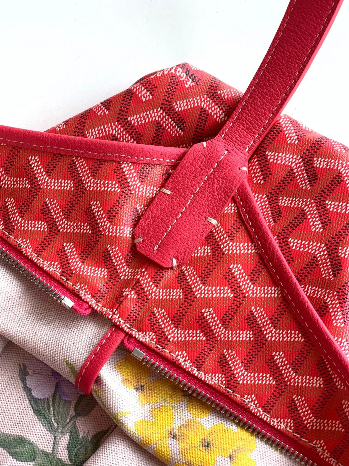 Goyard Hobo Shoulder Bag Vintage Canvas