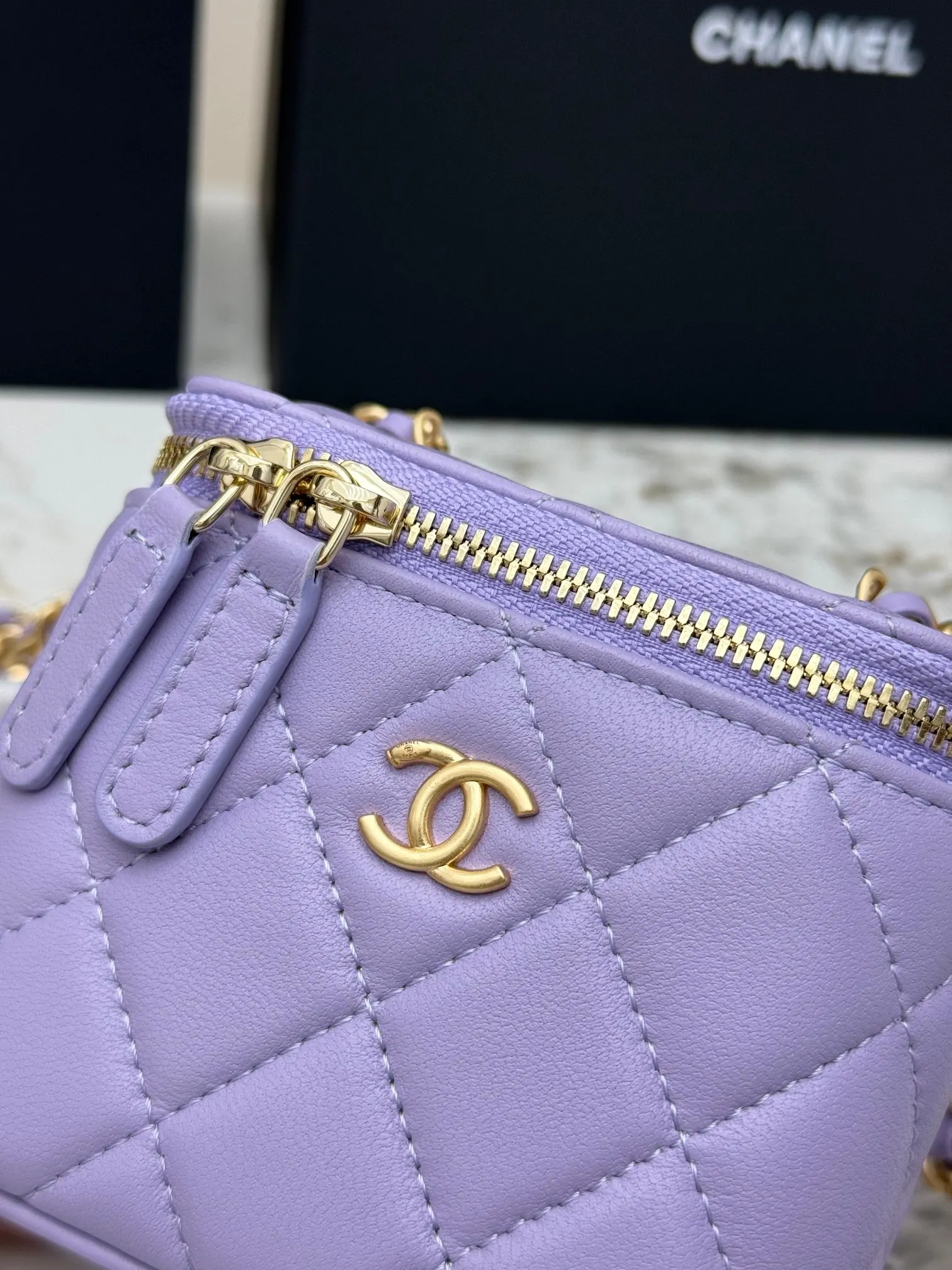 CHANEL 金色 羊皮 鏈條包 精致鏈條款