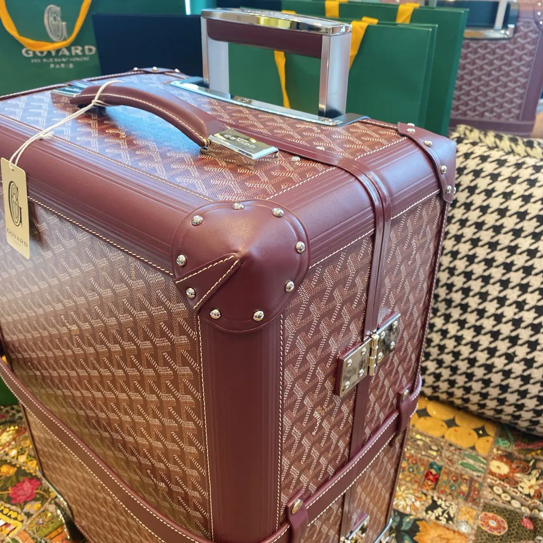 Goyard 黑色 白色 行李箱 旅行拉杆款 轻便出行款