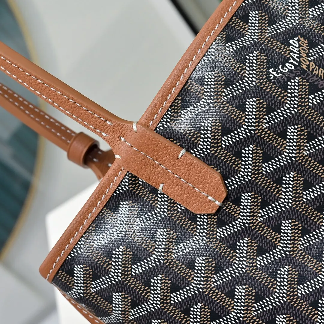 Goyard 牛皮 高 戈雅双面mini 王菲同款购物袋 头层牛皮 托特包 大容量托特款