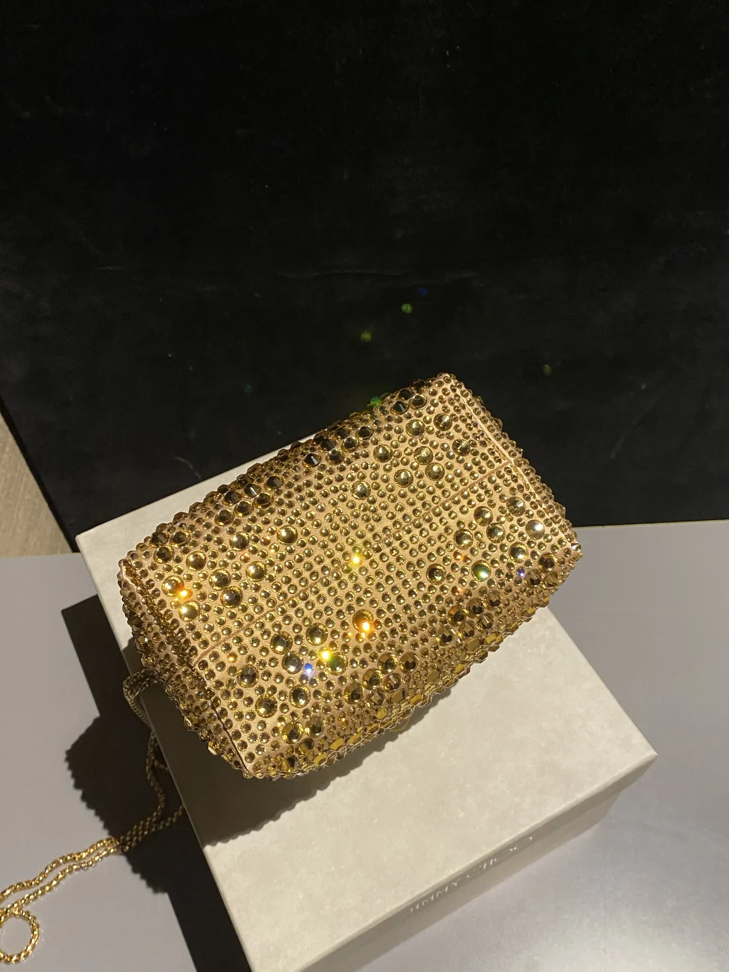 JIMMY CHOO BON BON系列标志款手提包 鏈條包 精致鏈條款