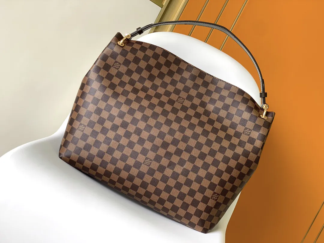 Monogram Shoulder Bag Leather