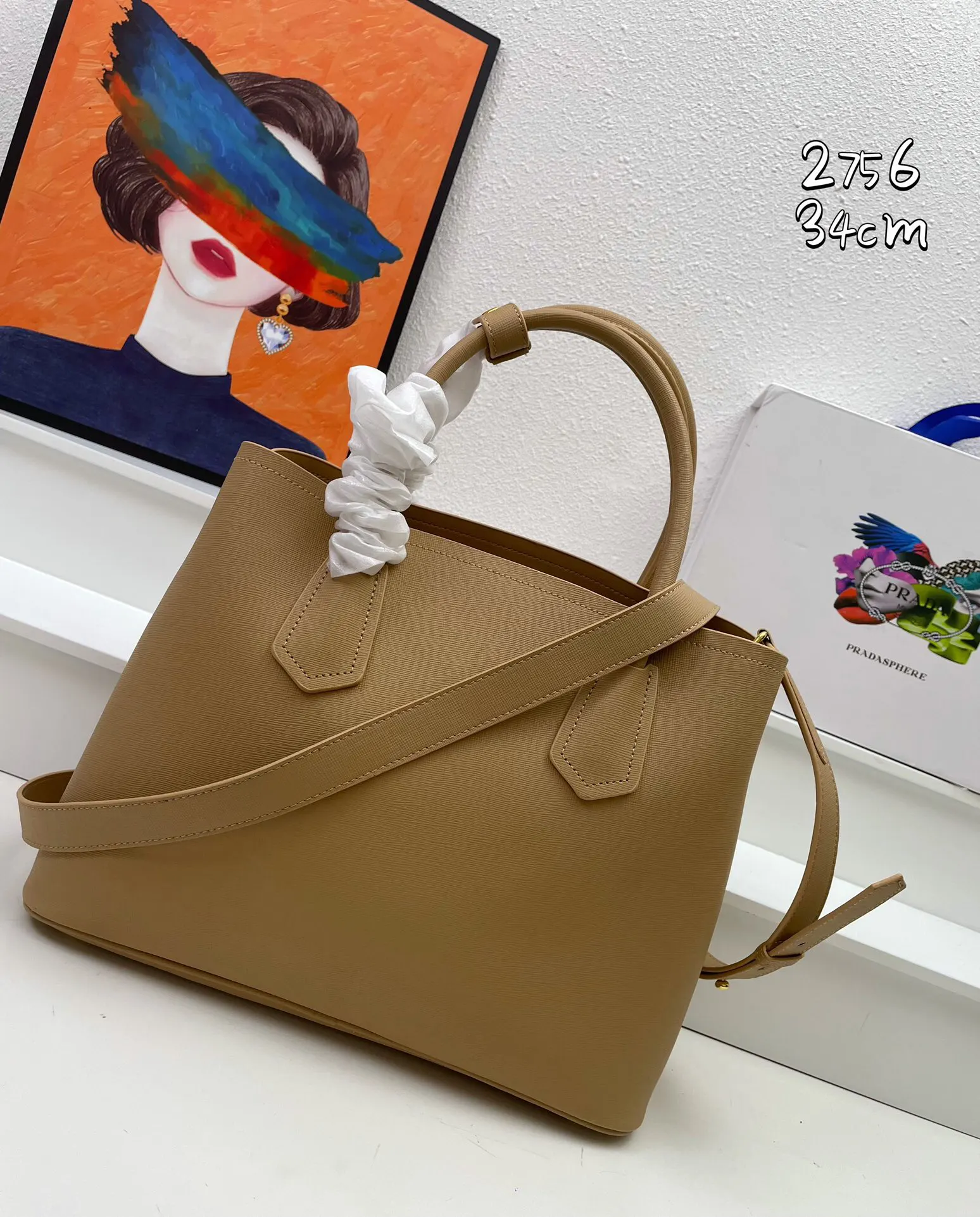 Prada Saffiano Tote Bag Lightweight Leather