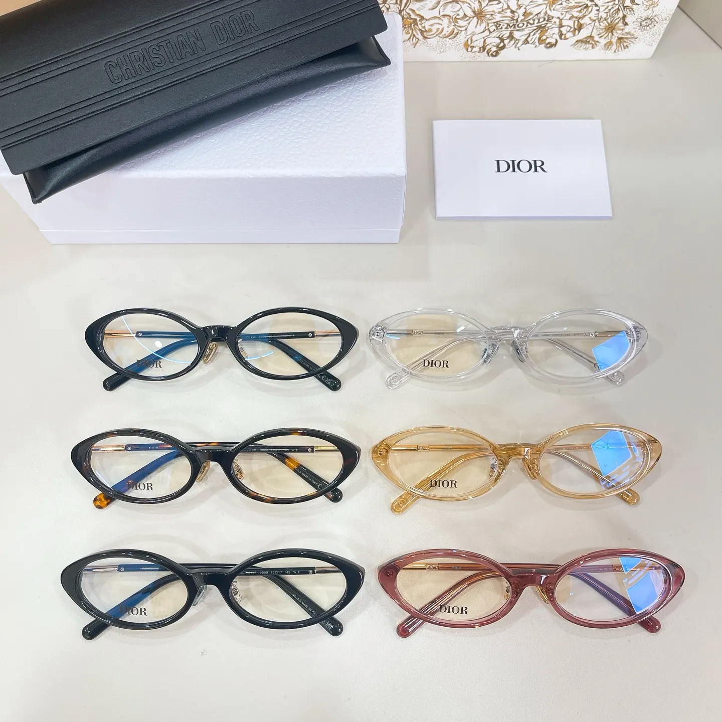 Dior 黑色细框眼镜 简约通勤款