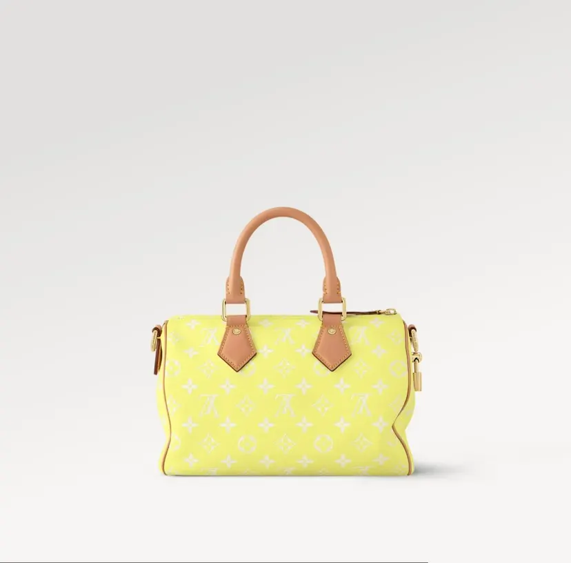 LV 黄色彩色老花Speedy手袋 小号款｜ORBUYBAG 岚奢包高端时尚精品