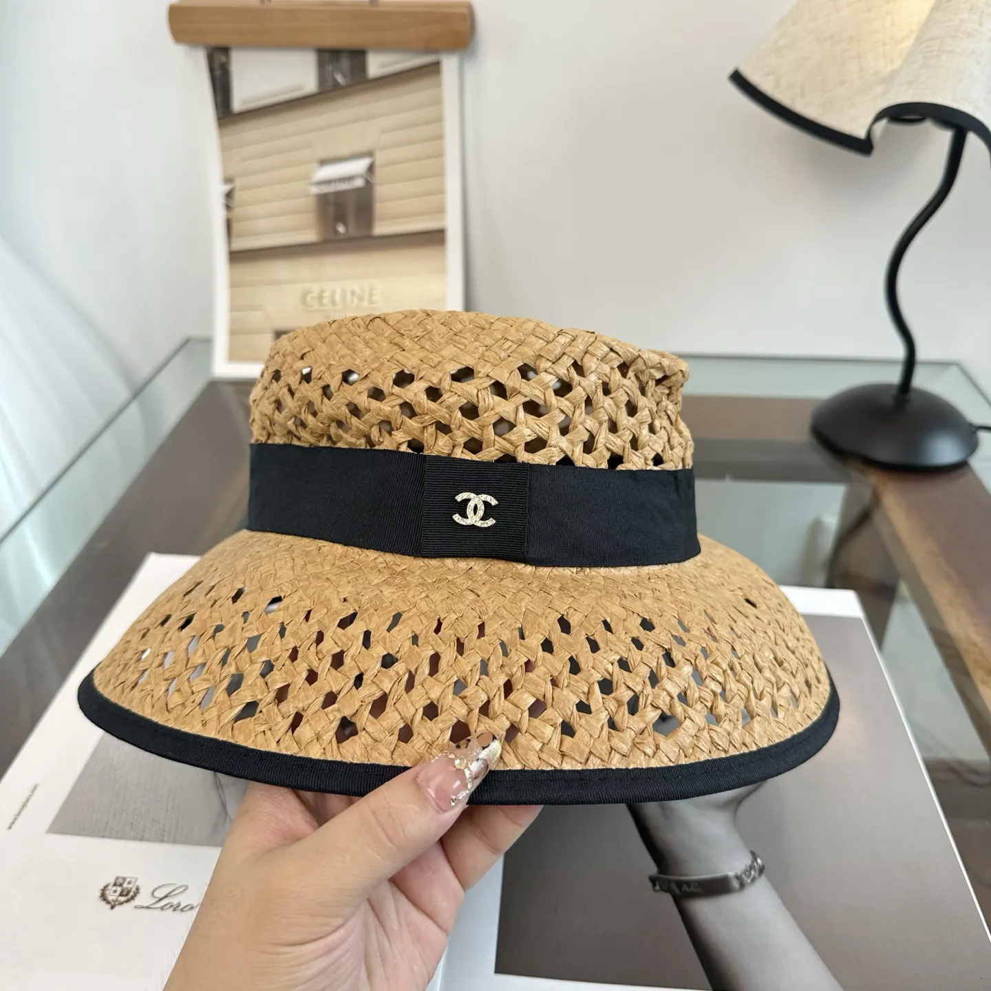 Chanel 编织 草帽 度假遮阳 帽子