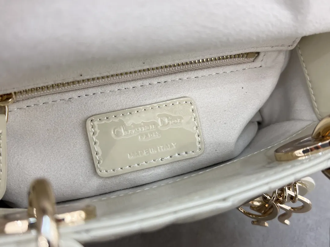 Dior Lady Dior Lady White Handbag Handheld Crossbody