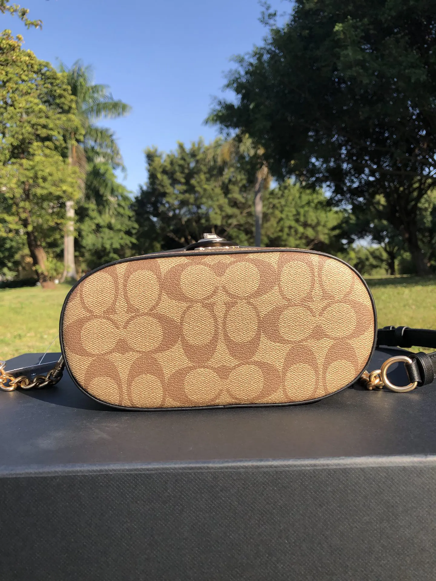 Monogram Cosmetic Pouch Premium Leather
