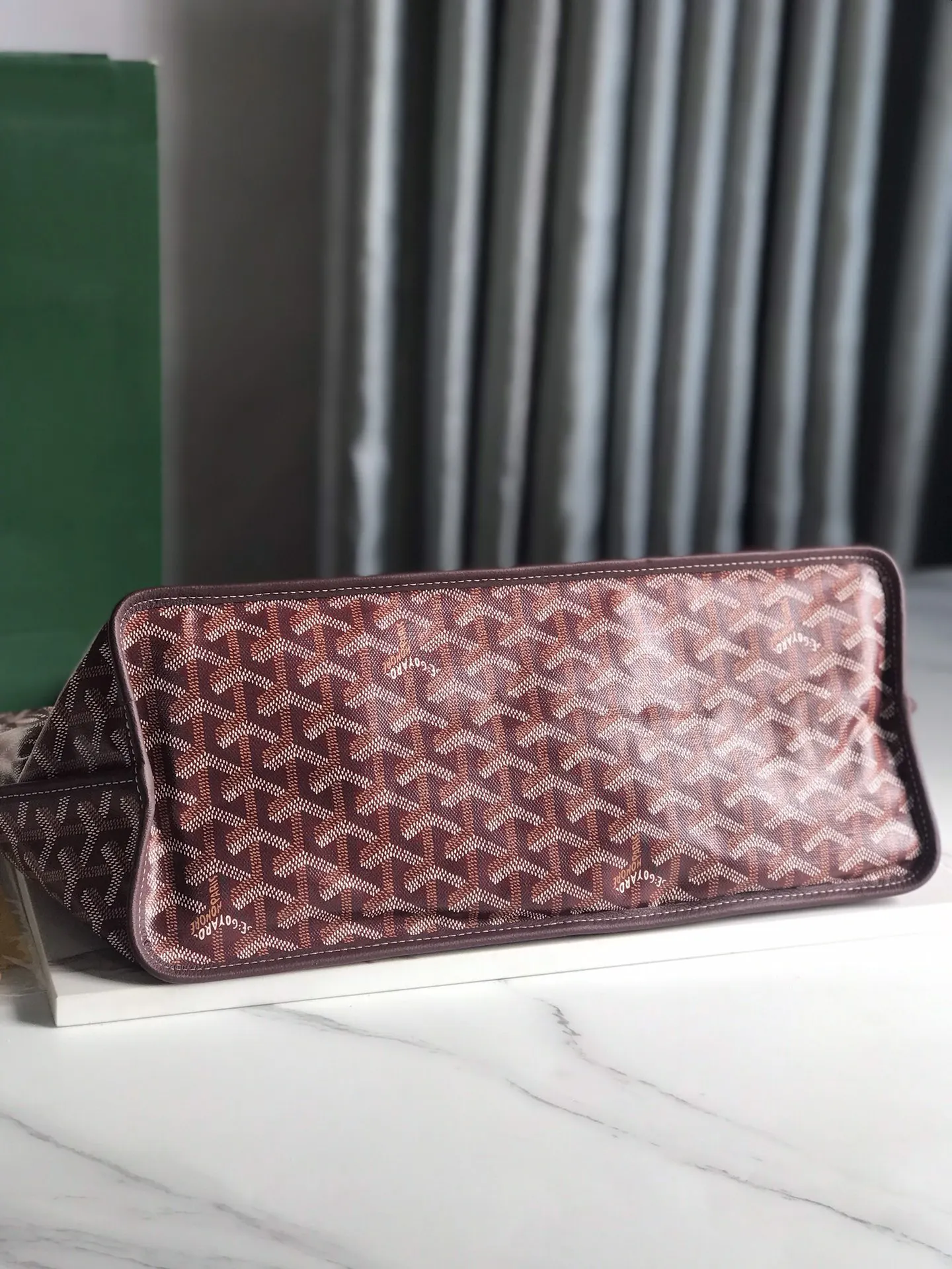 Goyard 白色 深藍 小牛皮 托特包 大容量托特款