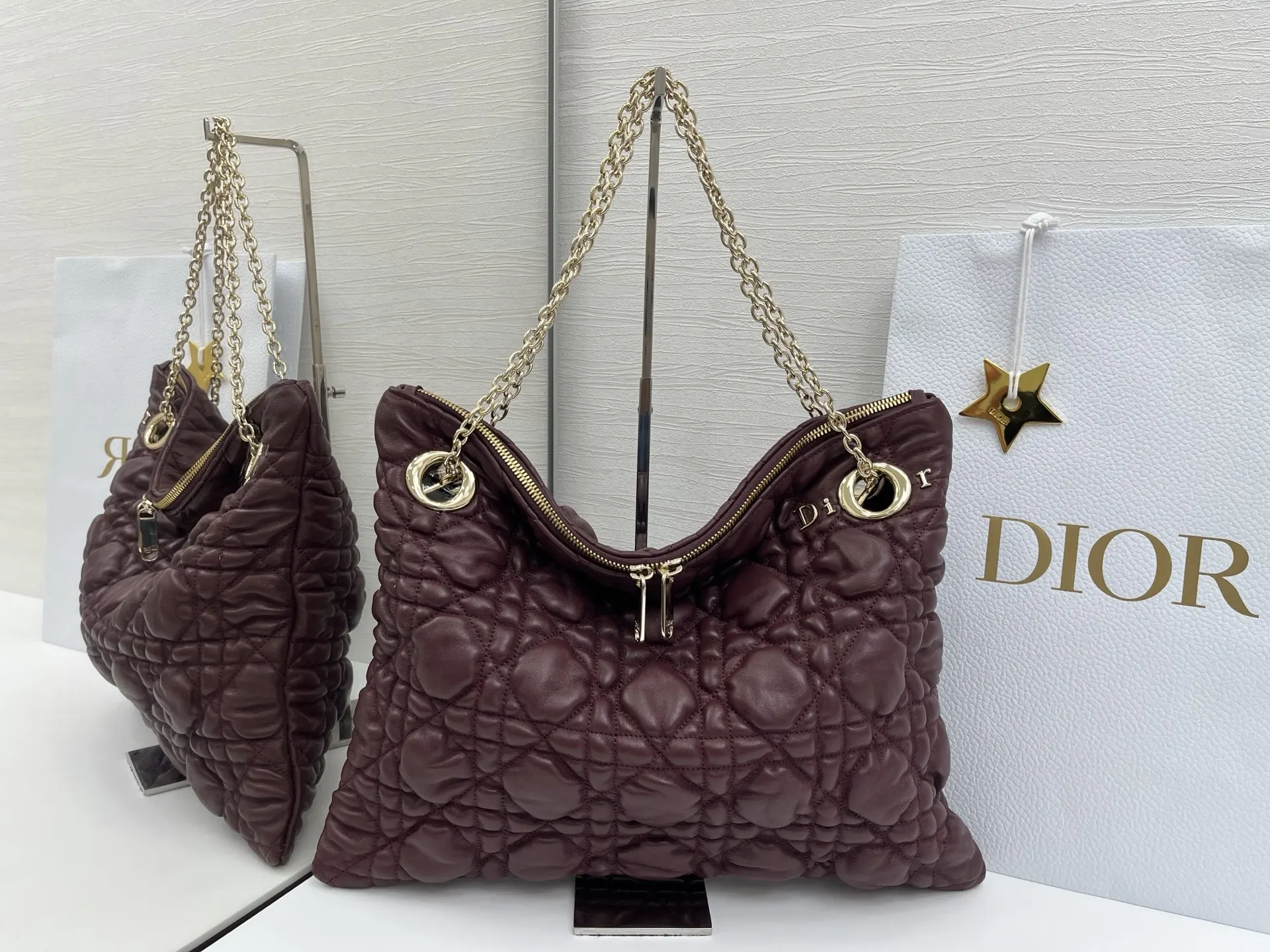 Dior Cannage Quilted Tote 藤格绗缝手 托特包 大容量托特款