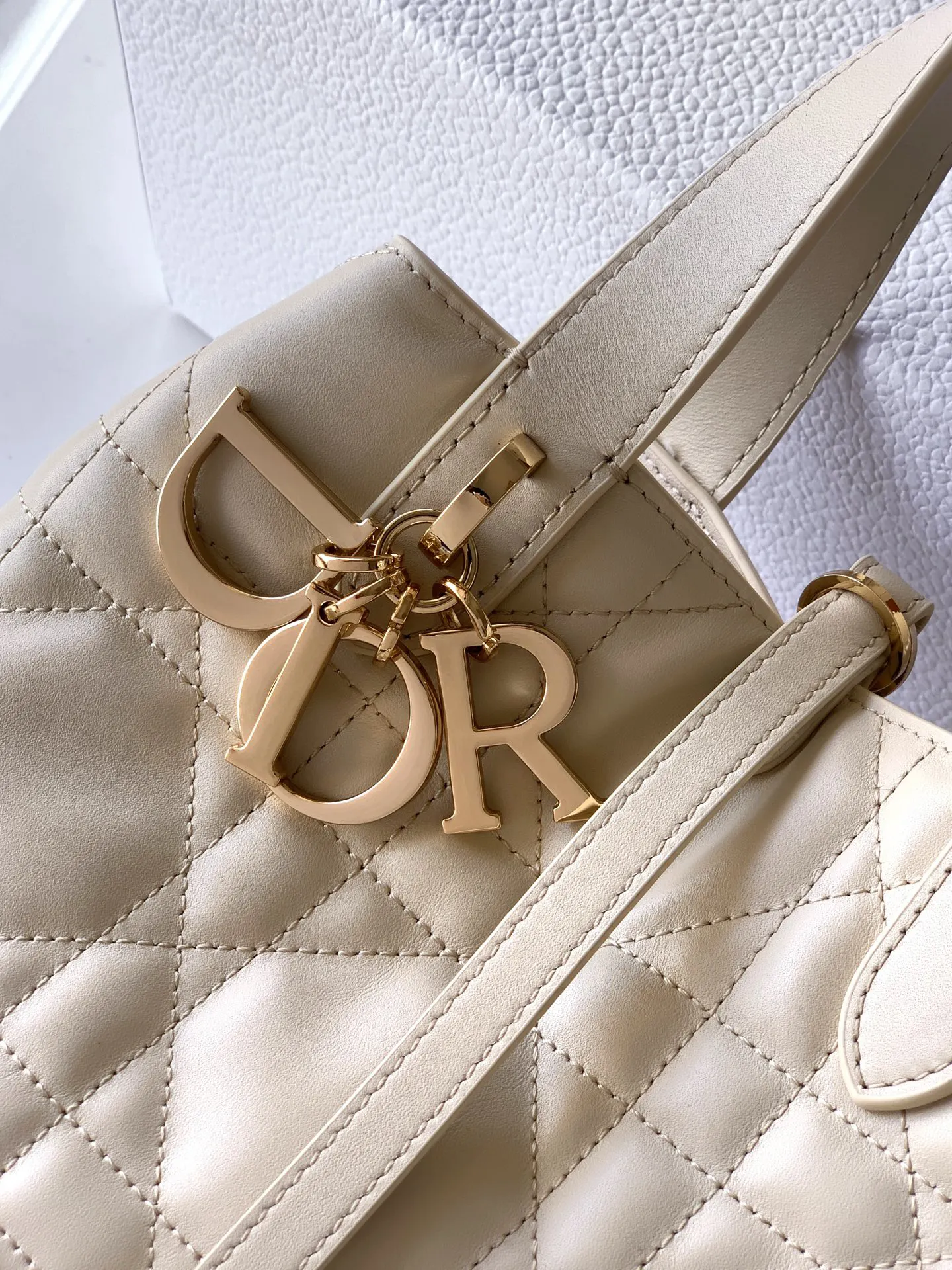 Dior Toujours Ivory Lambskin Handbag