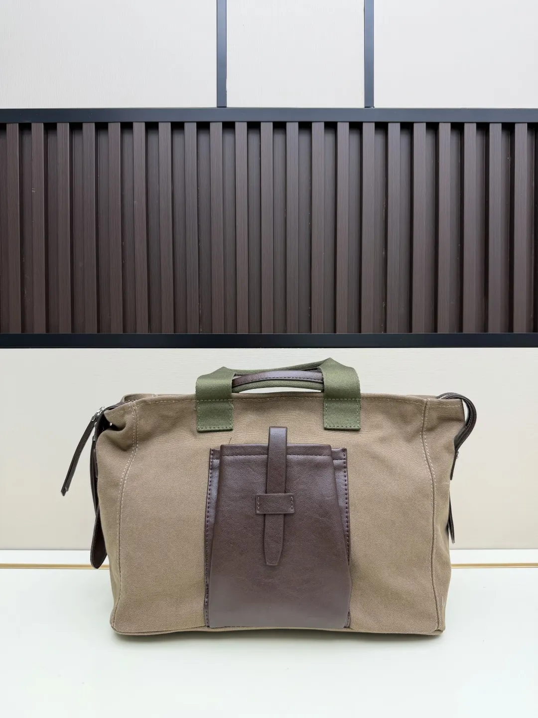 Prada Brown Crossbody Bag Commuter Canvas